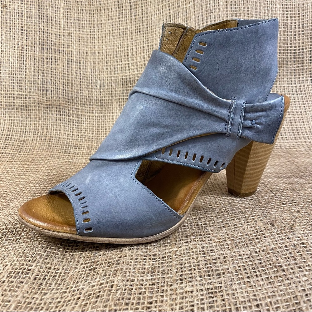 🛑SOLD🛑  Miz Mooz Sandals Heel Becca Zip Size 9.5 -10 EU 41 - Picture 2 of 10